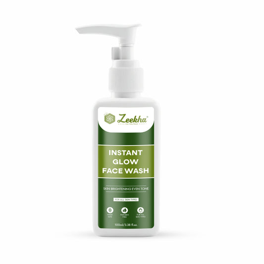 ZEEKHA Instant Glow Face Wash, Skin Lightening & Tan Removal Face wash,Oil Controal & Remove Pigmentation , Tan Removal Face Wash, All Skin Types Face Wash 100ml(Pack of 1)
