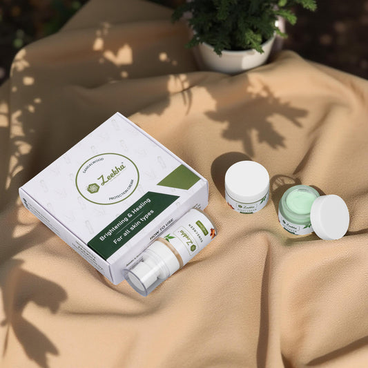 Zeekha Naturally Powerful Sandalwood Skin Whitening and Brightening Day & Night Cream ,Sunscreen