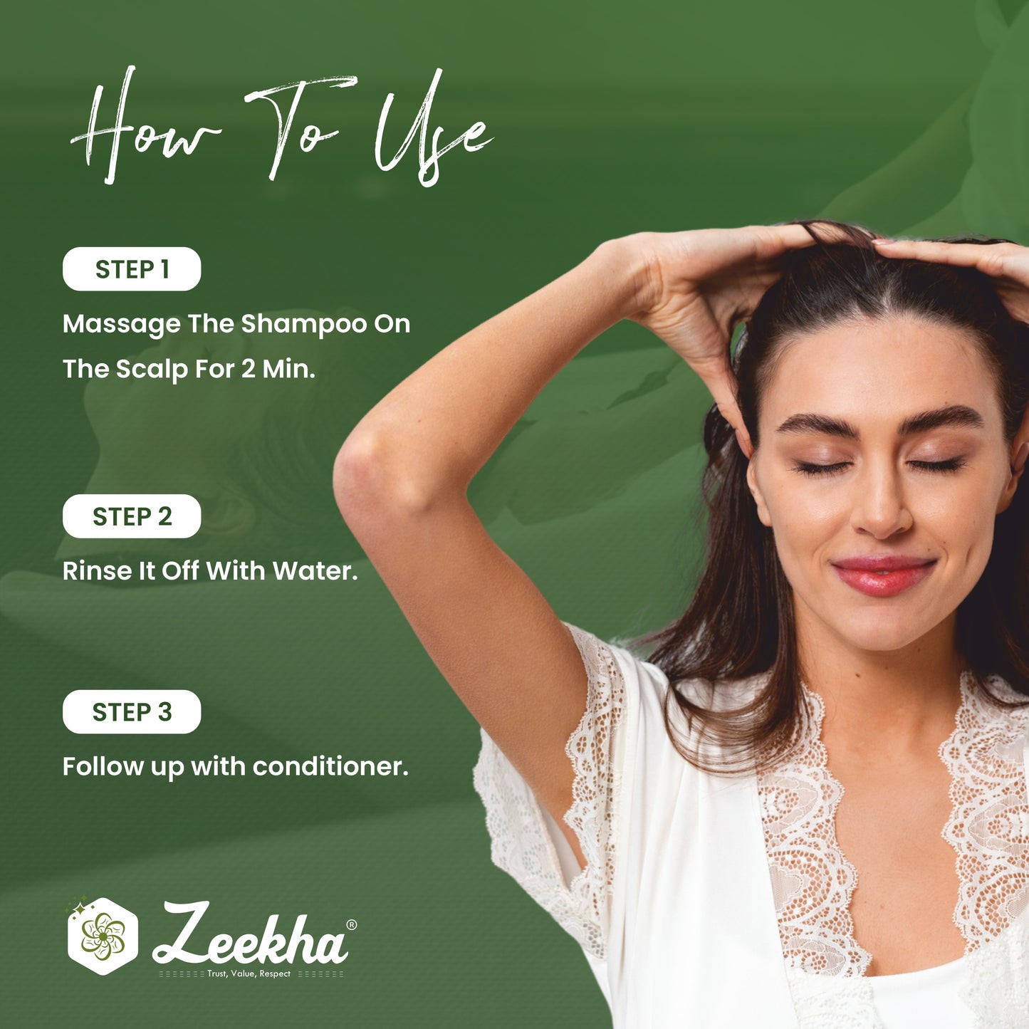 ZEEKHA Anti Dandruff Shampoo | Reduces Up to 100% Dandruff and Strengthens Hair result in 6-8 wash  | Derma Approved Shampoo with Salicylic & Biotin | Shampoo For All Hair types | For Women And Men | 250ml