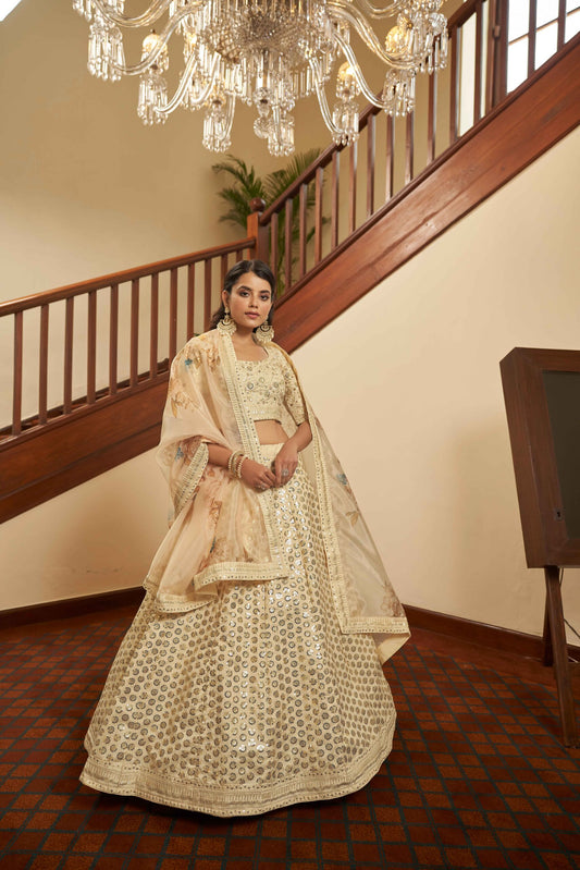 Buy Latest Designer Bridal Embroidered Semi Stitched Lehenga Choli Collection