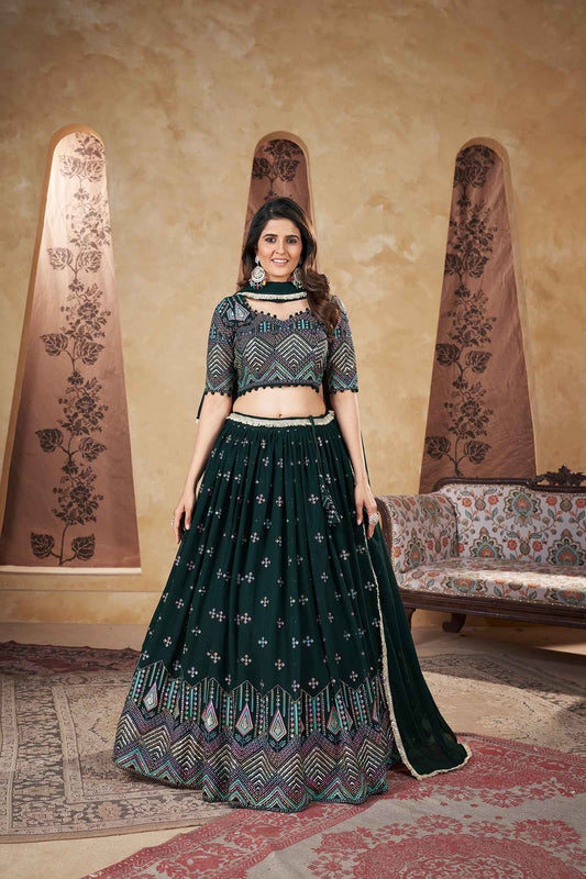 Indian Designer Lehenga Choli With Dupatta For Beautiful Women Collection