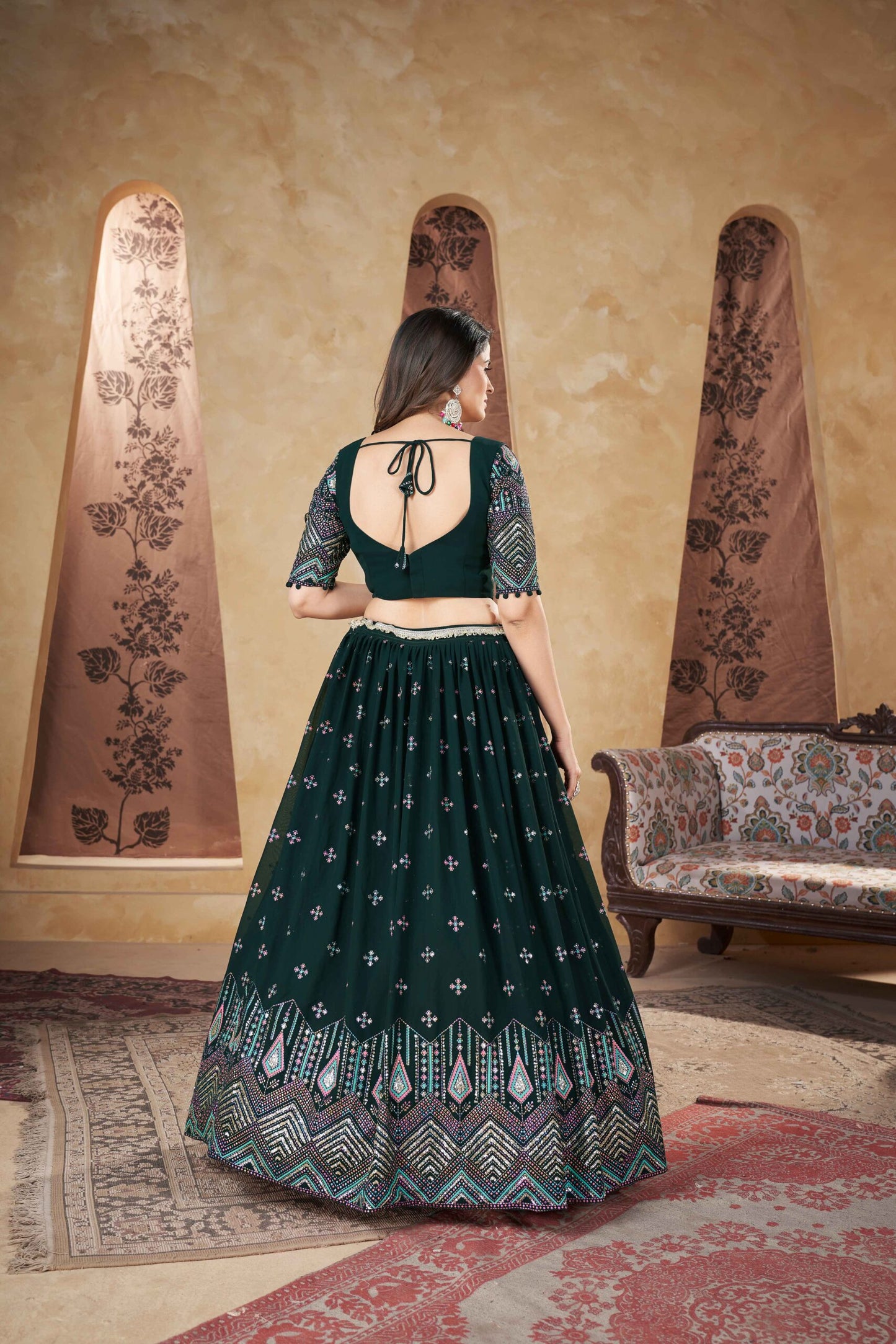 Indian Designer Lehenga Choli With Dupatta For Beautiful Women Collection