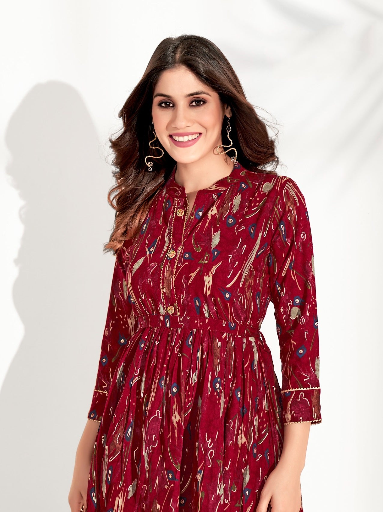 ZEEKHA Designer Co-Ord Set For beautiful Girls And women (Maroon)