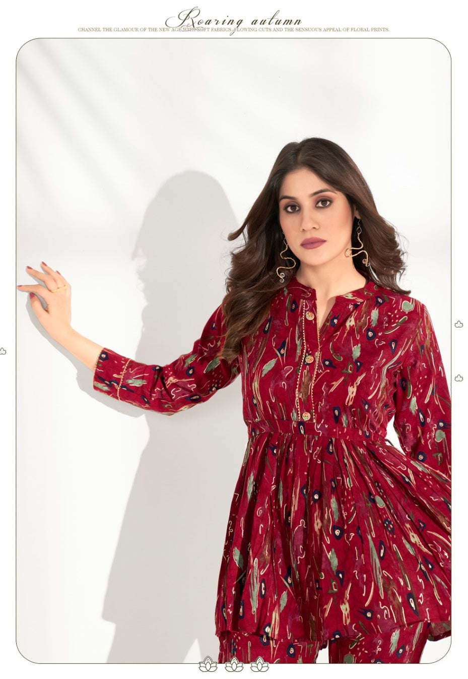 ZEEKHA Designer Co-Ord Set For beautiful Girls And women (Maroon)