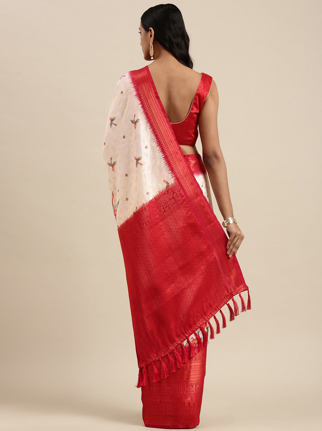 luxurious designer digital print  Soft Kanjivaram silk saree