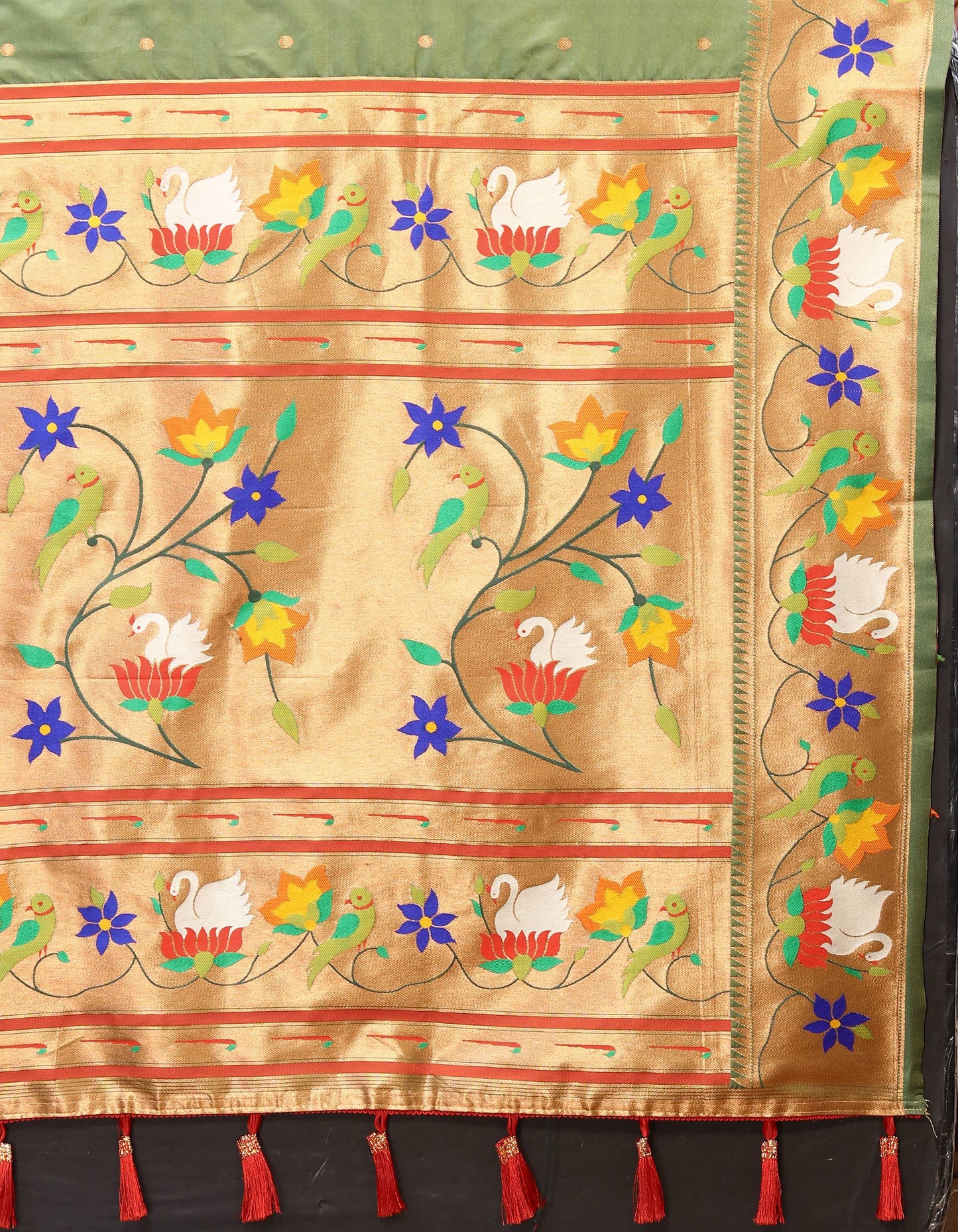 luxurious designer Soft  Paithani  silk saree with Meenakari  weawing design  silk saree