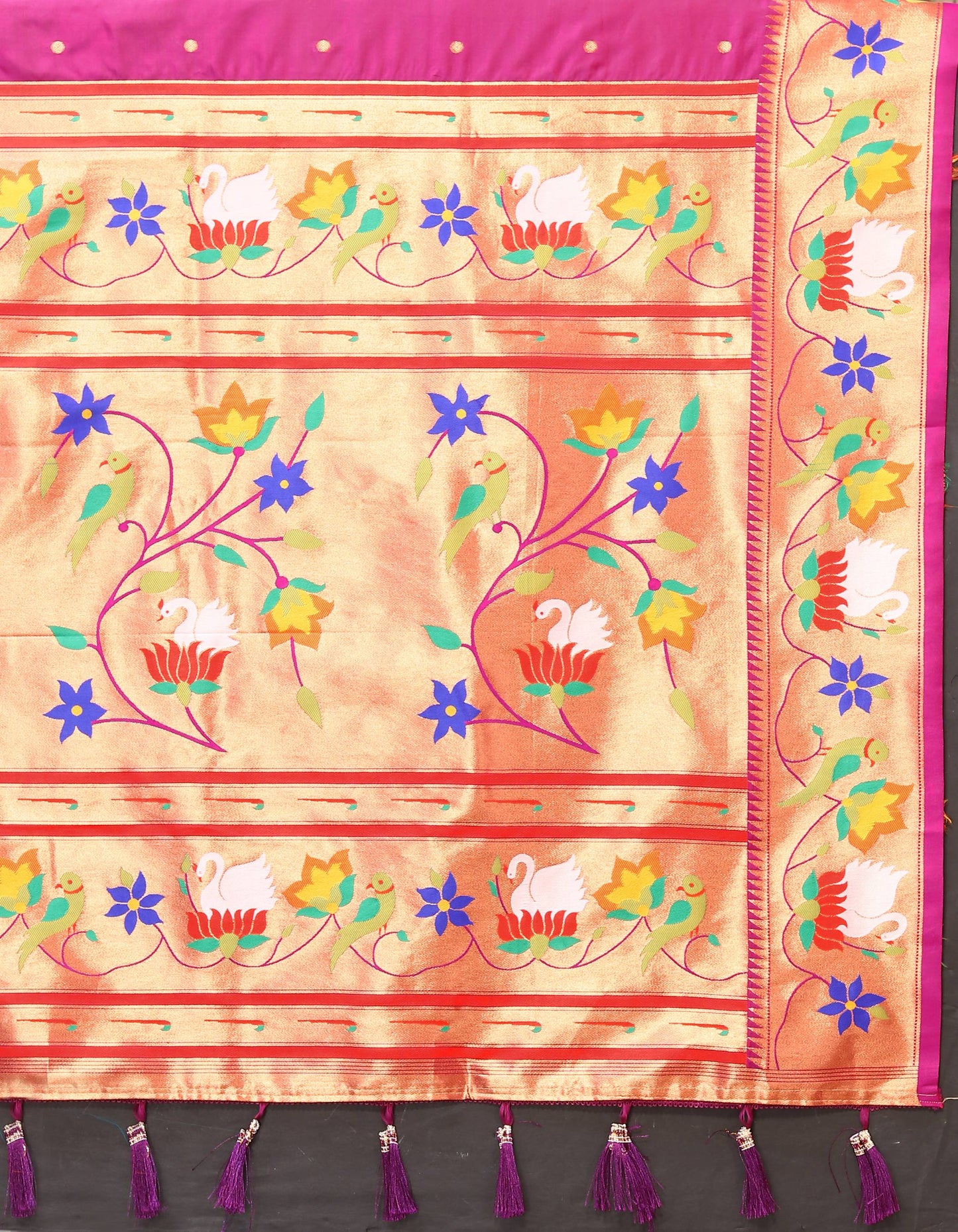 luxurious designer Soft  Paithani  silk saree with Meenakari  weawing design  silk saree