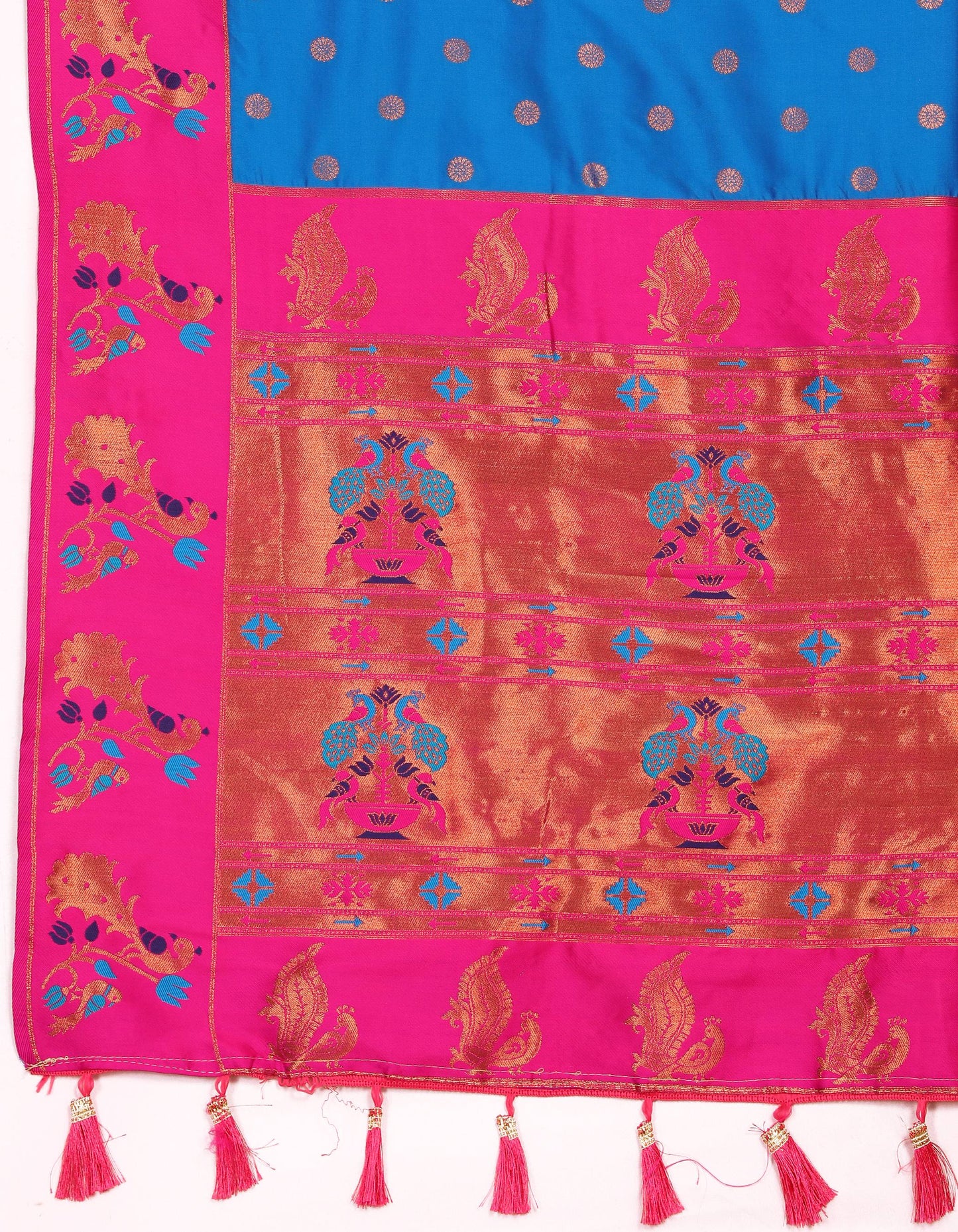 luxurious designer Soft  Paithani  silk saree with zari  weawing design  and  Rich Meenakari  weawing  silk saree