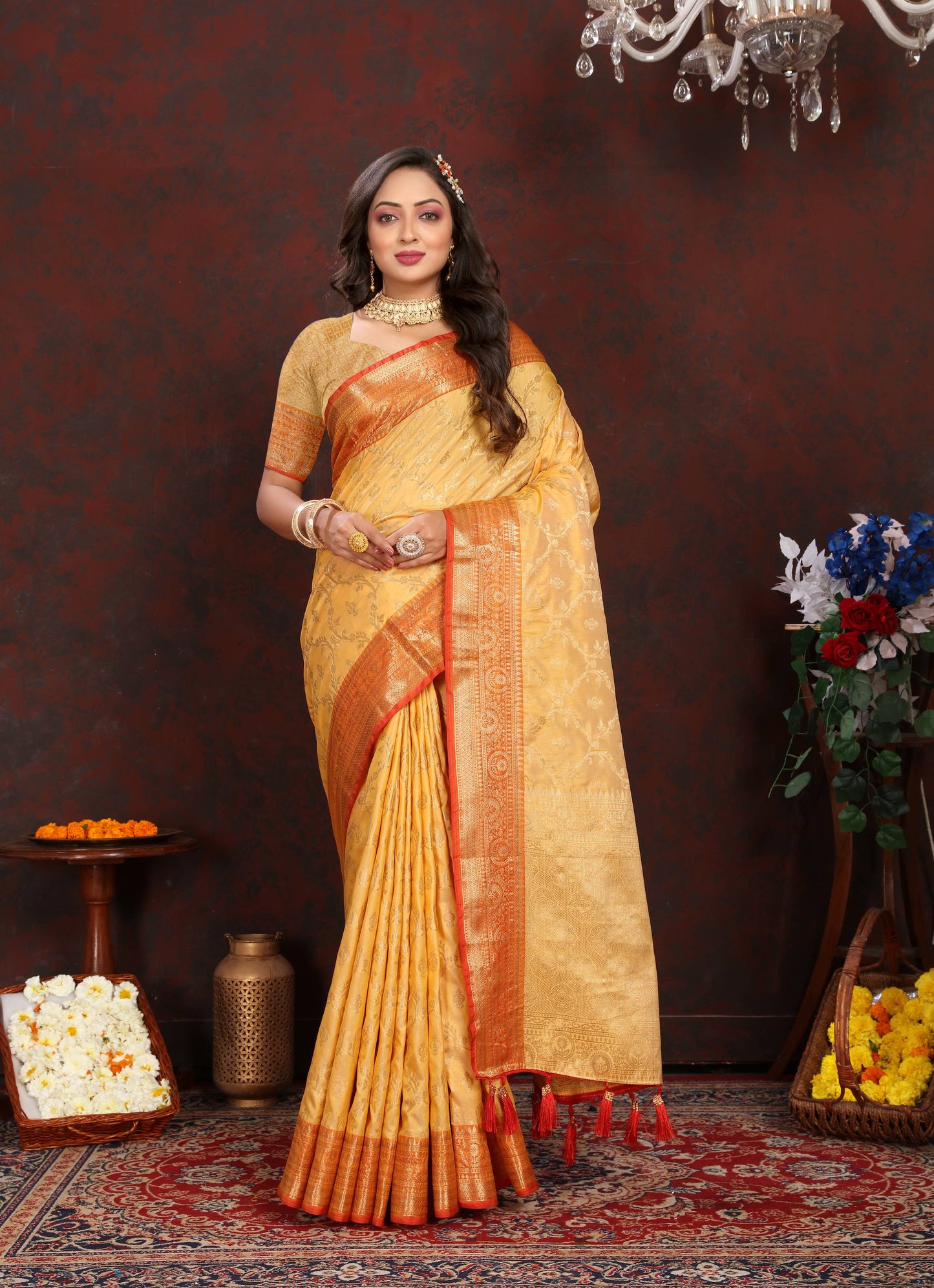 luxurious designer Women's Soft  katan  silk saree with  zari weawing design  and Rich Zari weawing silk saree