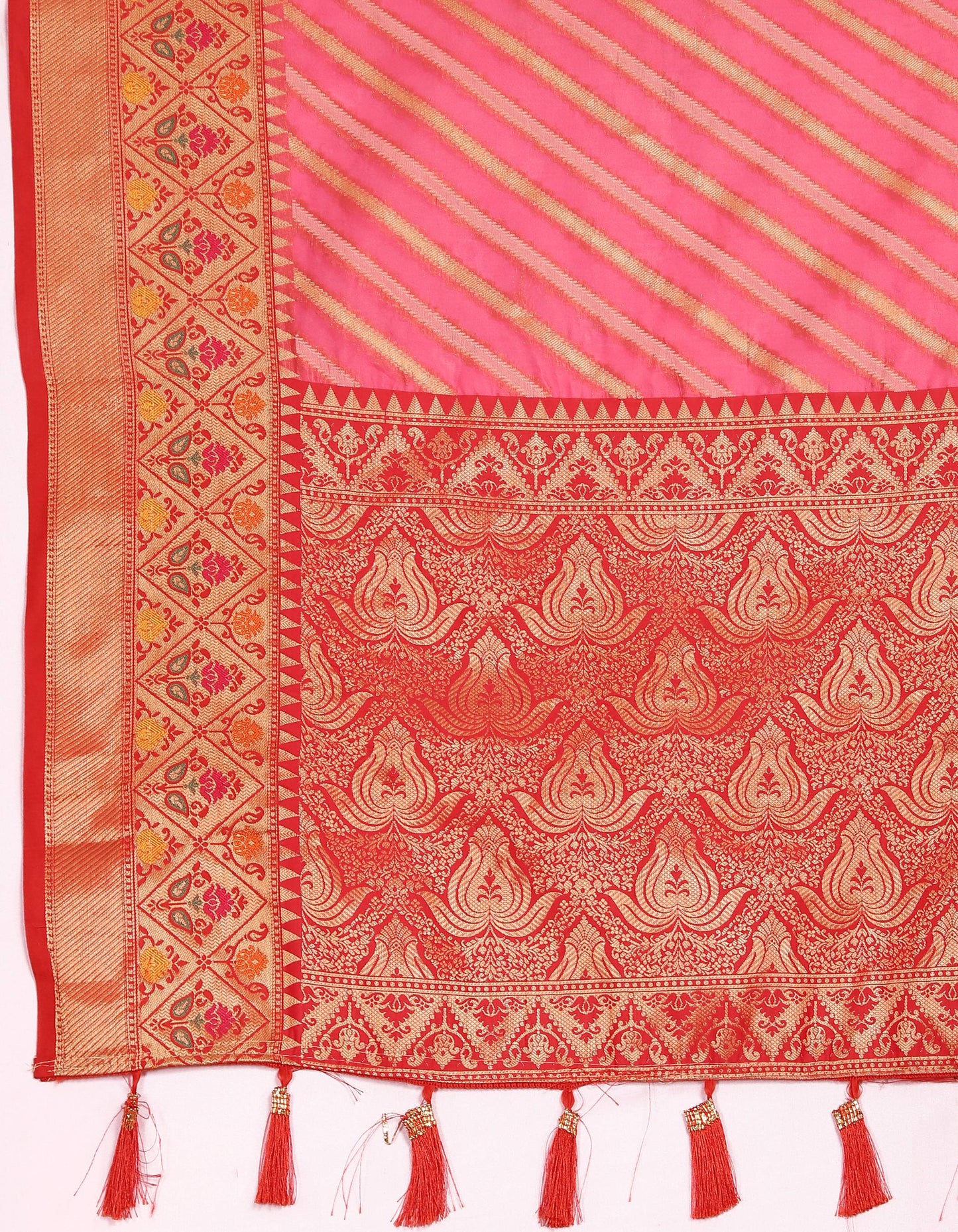 luxurious designer Women's Soft  Organza silk saree with Meenakari  weawing design  and  Rich Meenakari  weawing silk saree