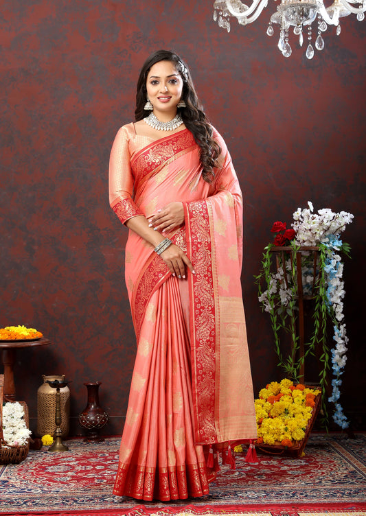 luxurious designer Women's Soft Cotton saree with zari  weawing design  and Rich Zari weawing silk saree