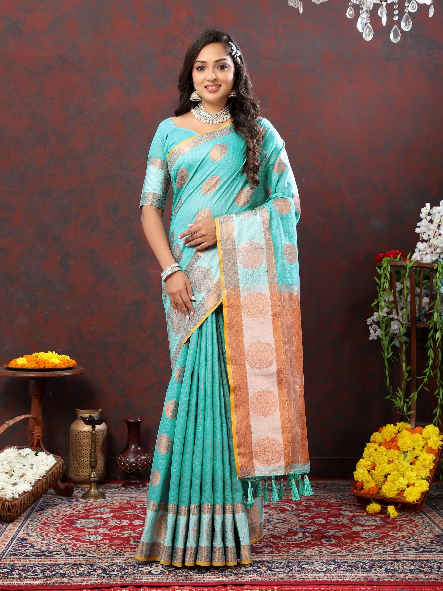 luxurious designer Women's Soft Cotton saree with zari  weawing design  and Rich Zari weawing silk saree