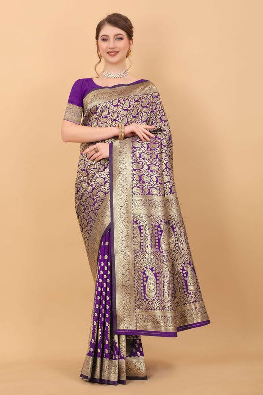 luxurious designer Women's Soft Silk saree with zari  weawing design  and Rich Zari weawing silk saree