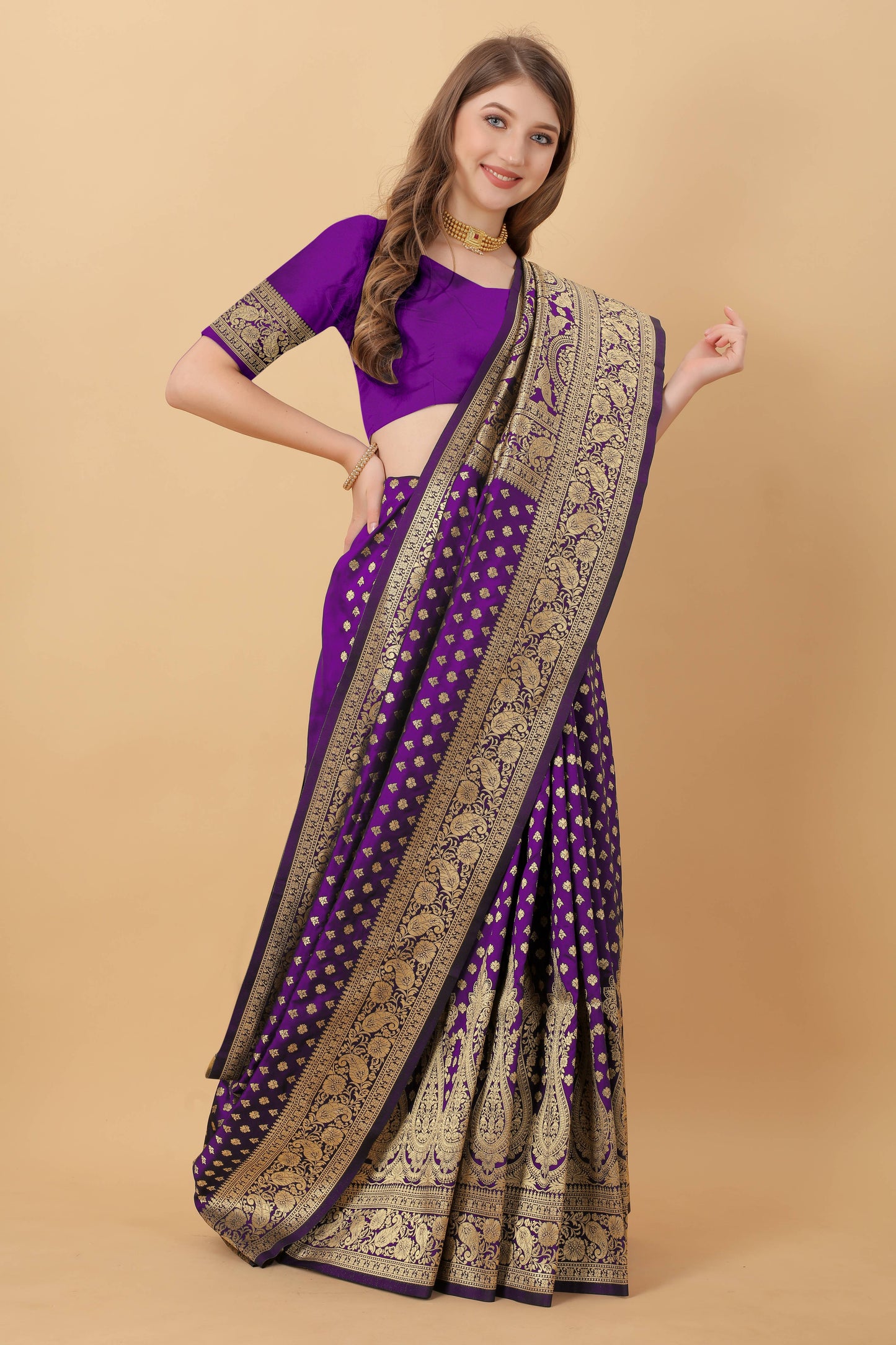 luxurious designer Women's Soft Silk saree with zari  weawing design  and Rich Zari weawing silk saree