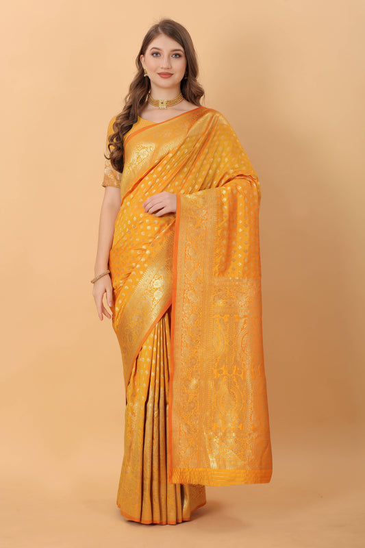 luxurious designer Women's Soft Silk saree with zari  weawing design  and Rich Zari weawing silk saree