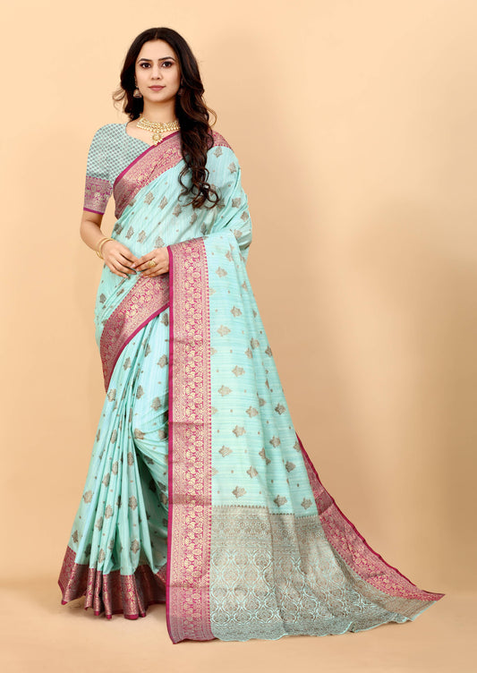 luxurious designer Women's Soft Silk saree with zari  weawing design  and Rich Zari weawing silk saree