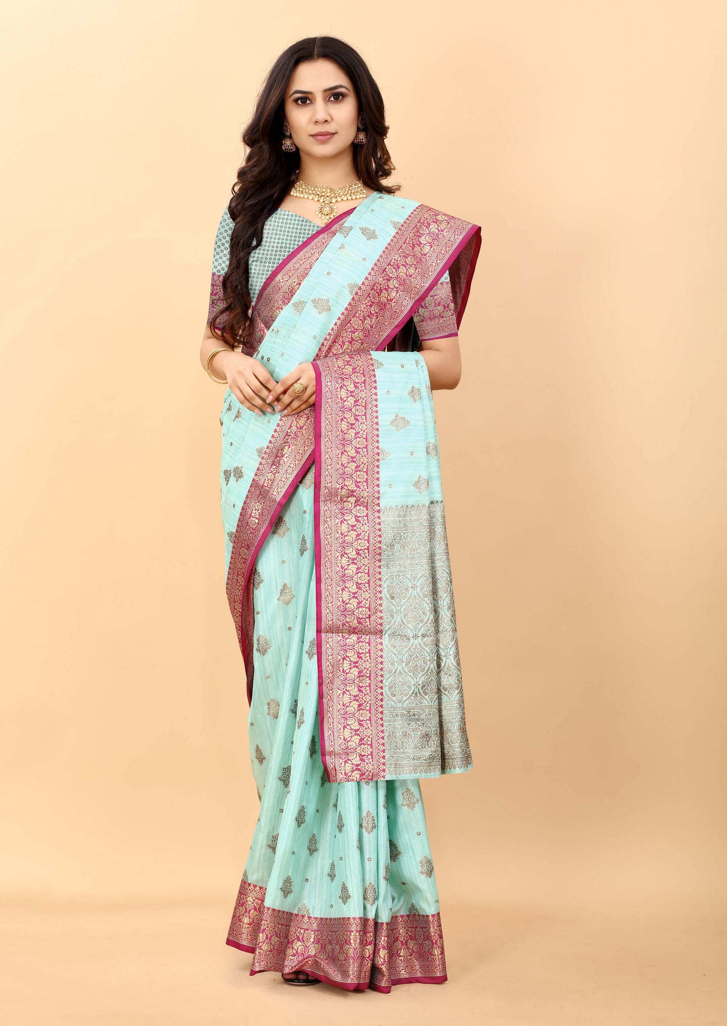 luxurious designer Women's Soft Silk saree with zari  weawing design  and Rich Zari weawing silk saree