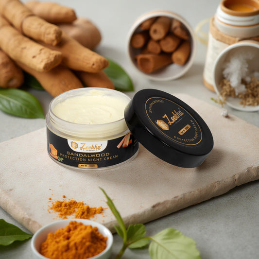 Zeekha Naturally Powerful Sandalwood Skin Whitening and Brightening&nbsp; Night Cream