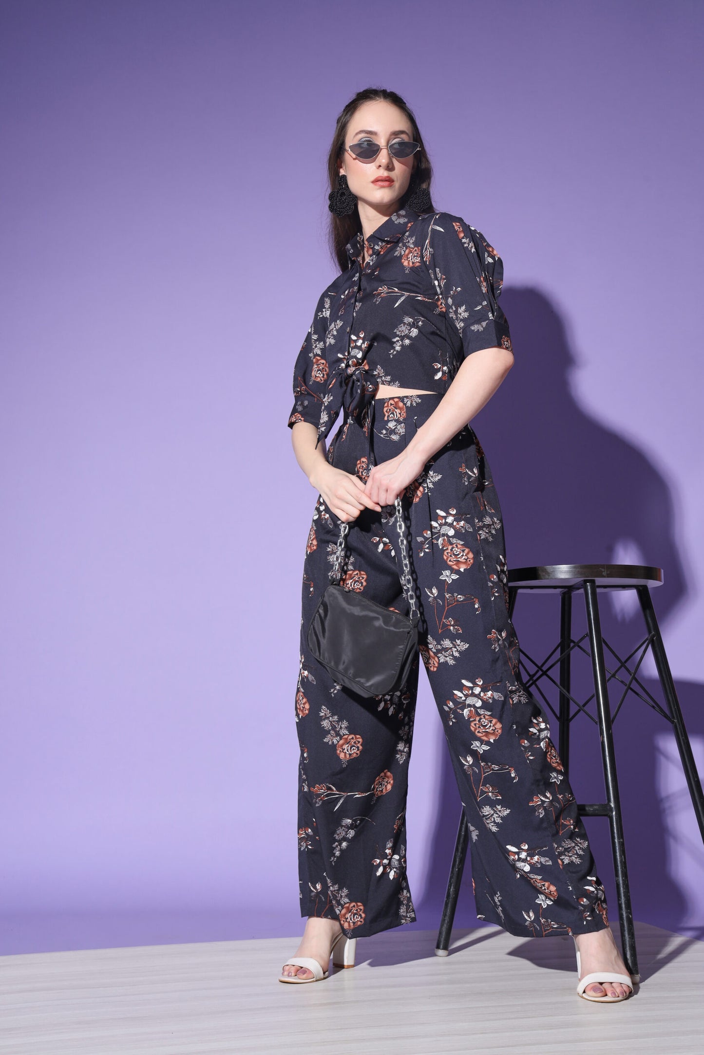 Beautiful Floral Printed Shirt With Trousers-SUCOD-01