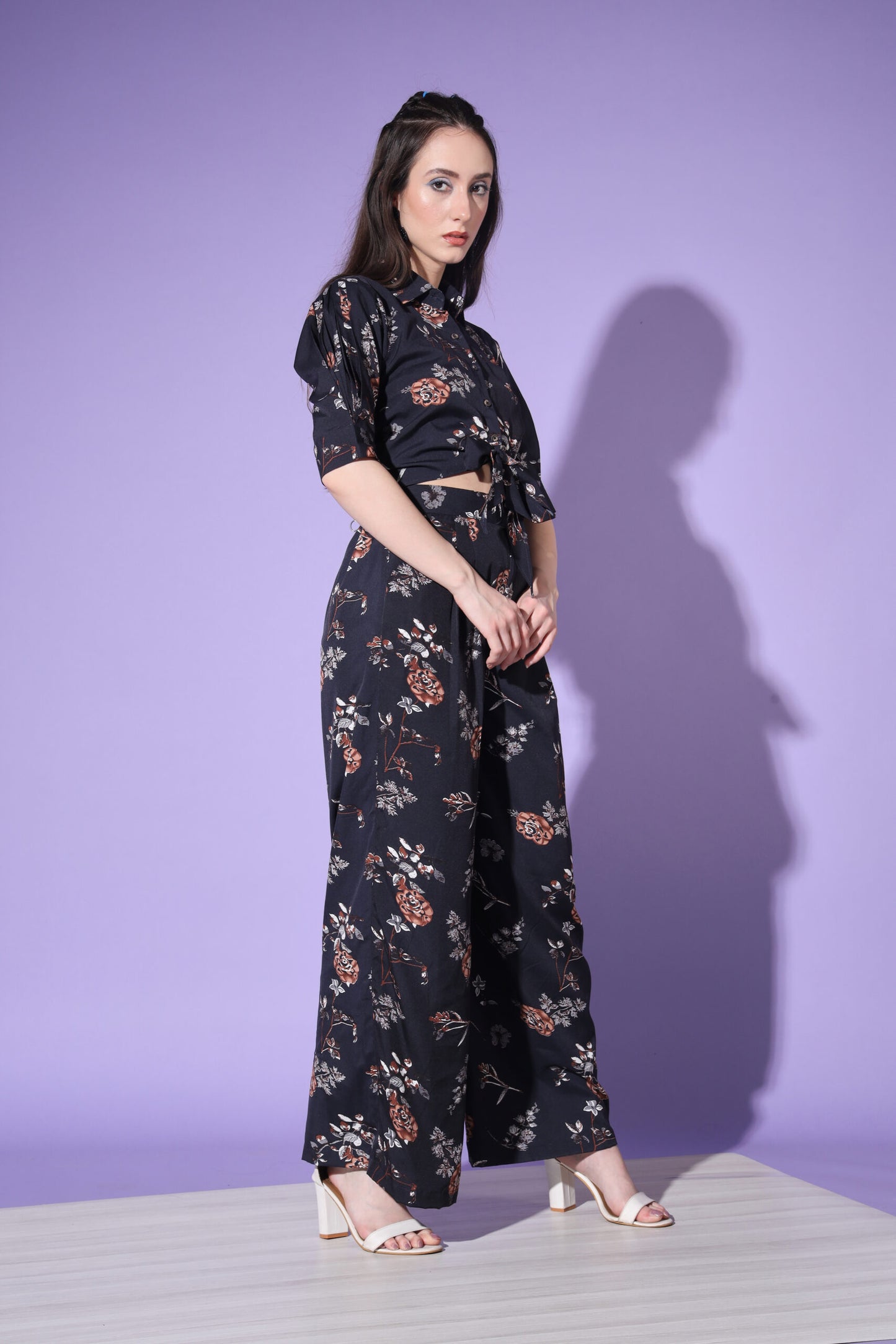 Beautiful Floral Printed Shirt With Trousers-SUCOD-01