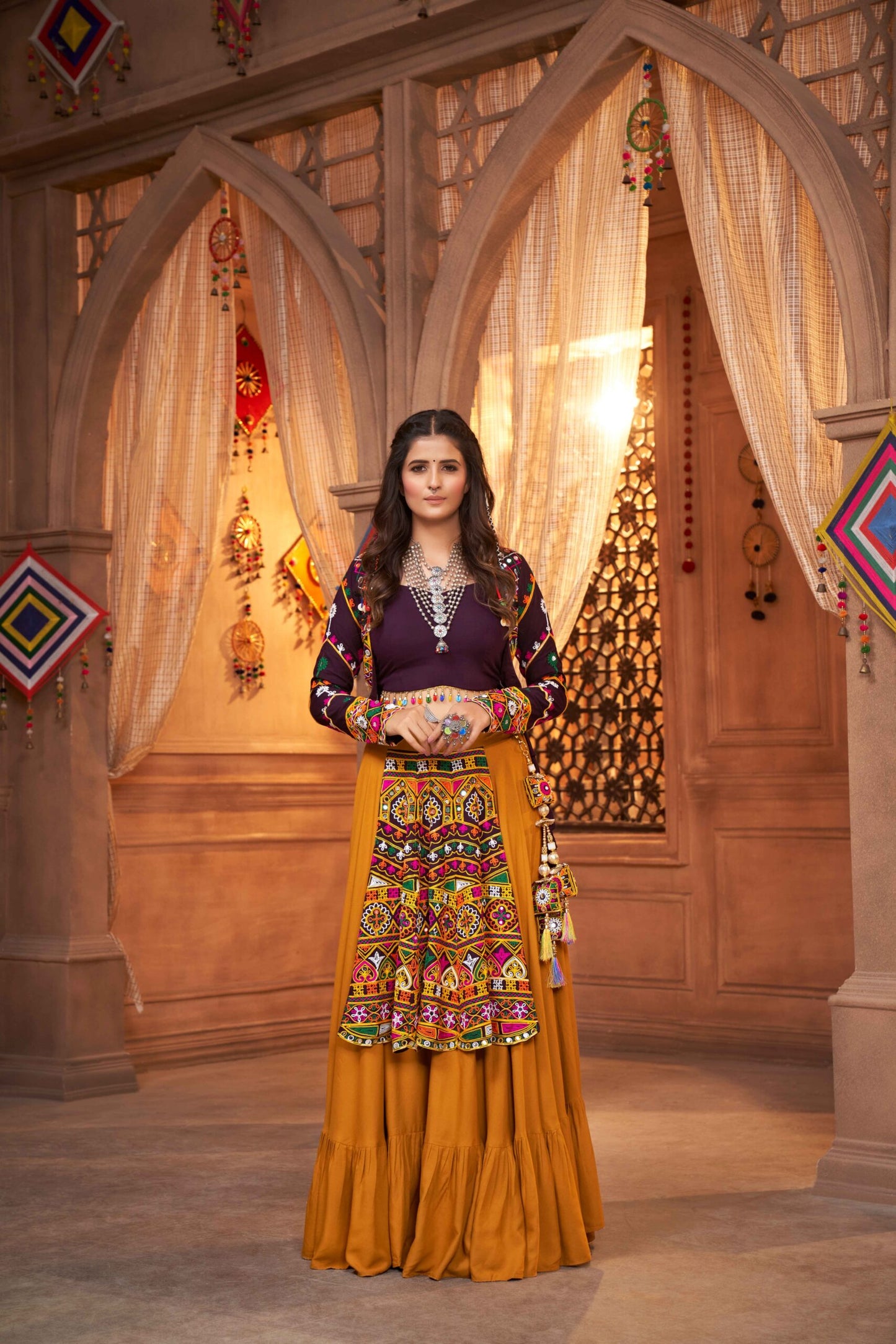 Mustard Yellow Koti Style Traditional Chaniya Choli Collection-SSBIKLL01