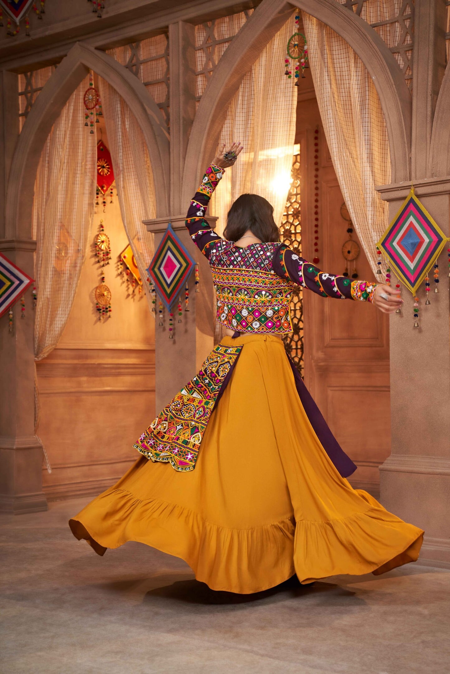 Mustard Yellow Koti Style Traditional Chaniya Choli Collection-SSBIKLL01